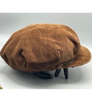 Vintage‎ Child's Brown Corduroy Newsboy Cap